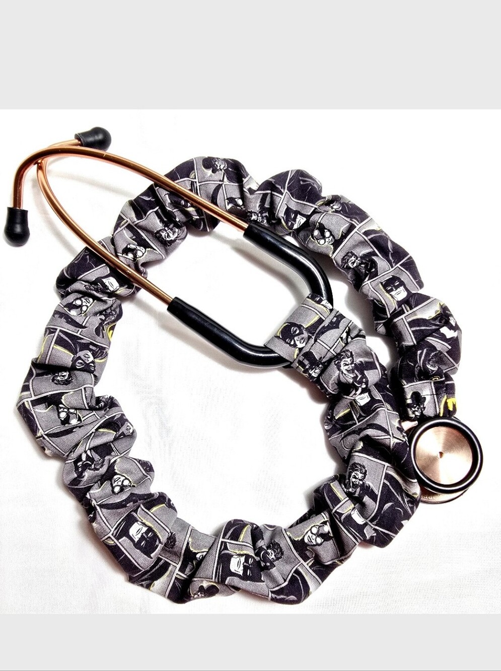 Handmade Fun Superhero Batman Stethoscope Protective Cover: Washable Cotton Unis